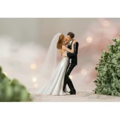 FIGURINE COUPLE MARIES RÉSINE FRENCH KISS 13.1CM
