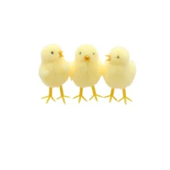 FIGURINE POUSSIN JAUNE 4X4X7CM
