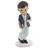 FIGURINE RÉSINE COMMUNIANT ÉLÉGANT BIBLE 15.1CM