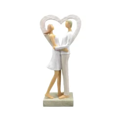 FIGURINE RÉSINE COUPLE LOVE MOMENT 11.5X6X27.5CM