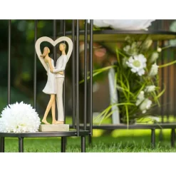 FIGURINE RÉSINE COUPLE LOVE MOMENT 11.5X6X27.5CM