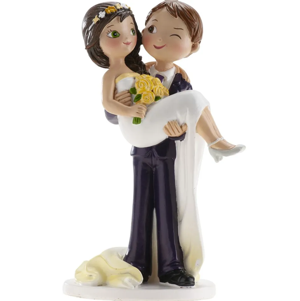 FIGURINE RÉSINE COUPLE MARIAGE COMPLICE 16CM