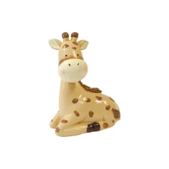 FIGURINE RÉSINE GIRAFE ASSISE 10X7.8X3.6CM