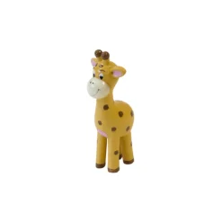 FIGURINE RÉSINE GIRAFE JUNGLE 10.5X5X3 JAUNE