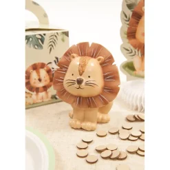 FIGURINE RÉSINE LION ASSIS 10X7.8X6CM