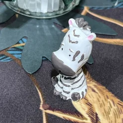 FIGURINE ZÈBRE RÉSINE AFRIQUE JUNGLE 5X2.5X4CM