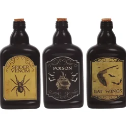 FLACON VERRE POTION SORCELLERIE 19CM