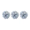 6 FLEURS DALHIA ARTIFICIEL 10CM BLEU