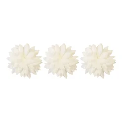 6 FLEURS DALHIA ARTIFICIEL 10CM IVOIRE