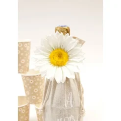 2 FLEURS MARGUERITE ARTIFICIELLE 9CM BLANC