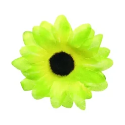 24 FLEURS MARGUERITE SANS TIGE TISSU 5CM VERT