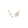 8 FLEURS PINCE BOIS MOTIF MARGUERITE 2.6X1.7X0.8CM