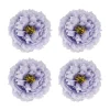 4 FLEURS PIVOINE ARTIFICIEL 9CM LAVANDE