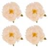 4 FLEURS PIVOINE ARTIFICIEL 9CM AMANDE