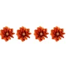 4 FLEURS PIVOINE ARTIFICIEL 9X9CM CAMEL