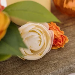 4 FLEURS RENONCULE ARTIFICIELLE 6CM ROSE