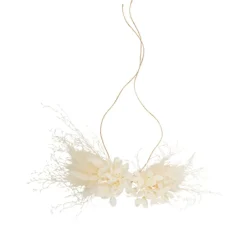 FLEURS SÉCHÉES FICELLE À NOUER 20CM CRÈME