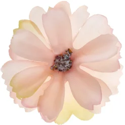 12 FLEURS TISSU 4.5X4.5CM ROSE