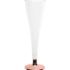 6 FLÛTES À CHAMPAGNE 12CL ROSE GOLD CHROME