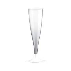 10 FLÛTES À CHAMPAGNE EASY 14CL BLANC
