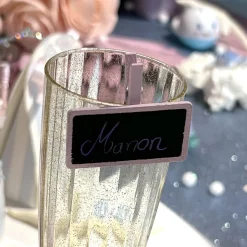 8 FLÛTES À CHAMPAGNE LUXE 200ML - OR PAILLETÉ