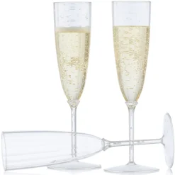 8 FLÛTES À CHAMPAGNE LUXE 200ML - TRANSPARENT