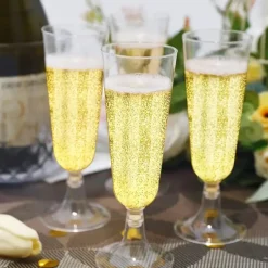 50 FLÛTES À CHAMPAGNE RÉUTILISABLES 150ML
