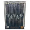 5 FLÛTES 175 ML PREMIUM TRANSPARENT ET OR
