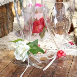 10 FLÛTES RÉUTILISABLES 13.5CL TRANSPARENT