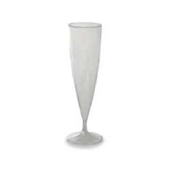 10 FLÛTES RÉUTILISABLES 13.5CL TRANSPARENT