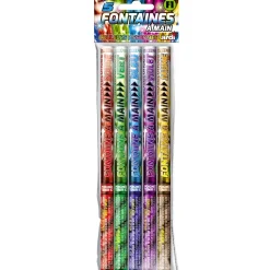 5 FONTAINES À MAIN 27CM MULTICOLORE - F1