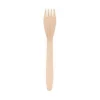 25 FOURCHETTES BOIS BIODÉGRADABLE 16CM NATUREL