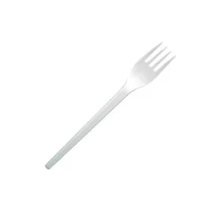 100 FOURCHETTES PLASTIQUE RÉUTILISABLE - BLANC