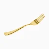 25 FOURCHETTES RÉUTILISABLE PREMIUM 17.5CM OR