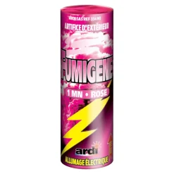 FUMIGÈNE ALLUMAGE ÉLECTRIQUE 1 MINUTE ROSE - T1