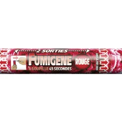 FUMIGÈNE À GOUPILLE DOUBLE SORTIE ROUGE - T1