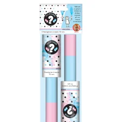 2 FUMIGÈNES À MAIN BABY SHOWER BLEU - T1