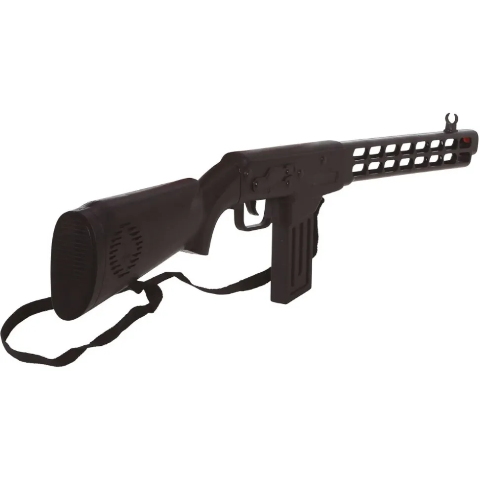FUSIL D'ASSAUT MITRAILLETTE PLASTIQUE 69CM NOIR