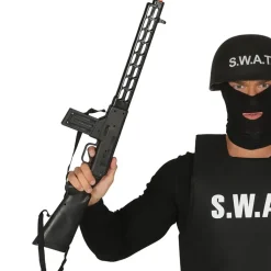 FUSIL D'ASSAUT MITRAILLETTE PLASTIQUE 69CM NOIR
