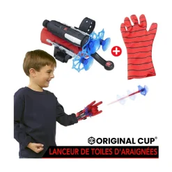 GANT LANCEUR FLÉCHETTES VENTOUSE TOILE ARAIGNÉE