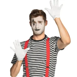 GANTS BLANCS POIGNETS XL ADULTE