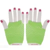 GANTS COURTS RÉSILLE 11CM ADULTE FLUO VERT