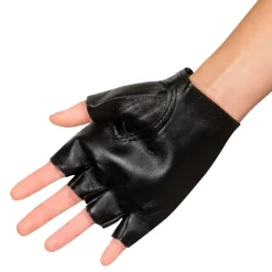 GANTS NOIRS DE BIKER ADULTE