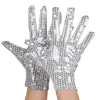 GANTS SEQUIN ARGENT ADULTE