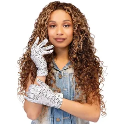 GANTS SEQUIN ARGENT ADULTE