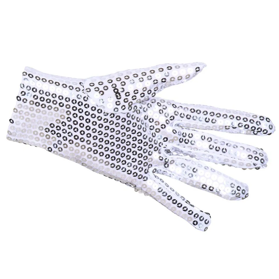 GANTS SEQUIN ARGENT ADULTE