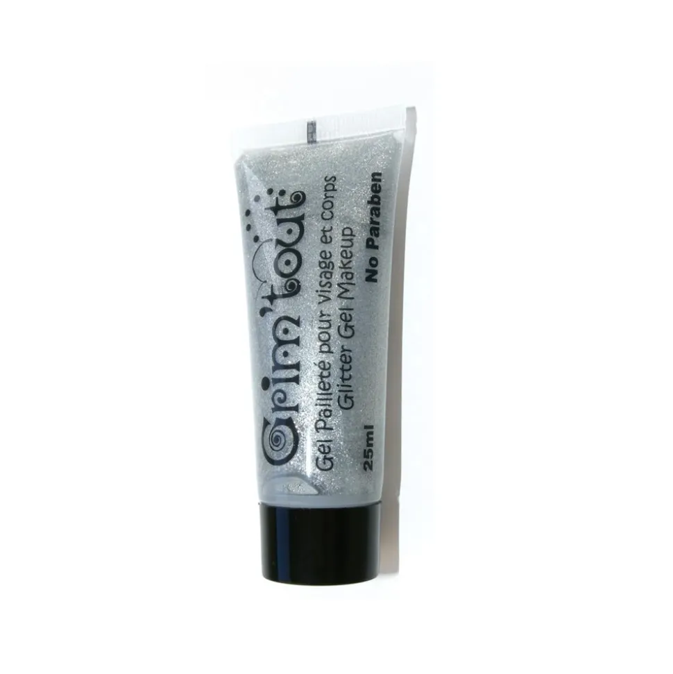 GEL PAILLETÉ VISAGE CORPS 25ML PAILLETÉ ARGENT