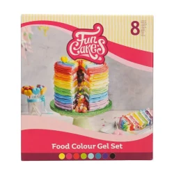 8 GELS COLORANTS ALIMENTAIRES COLORÉS