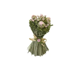 GERBE GYPSOPHILE GRAMINÉES SÉCHÉES 13.5CM ROSE