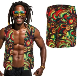 GILET HIPPIE RASTA JAMAÏQUE ADULTE